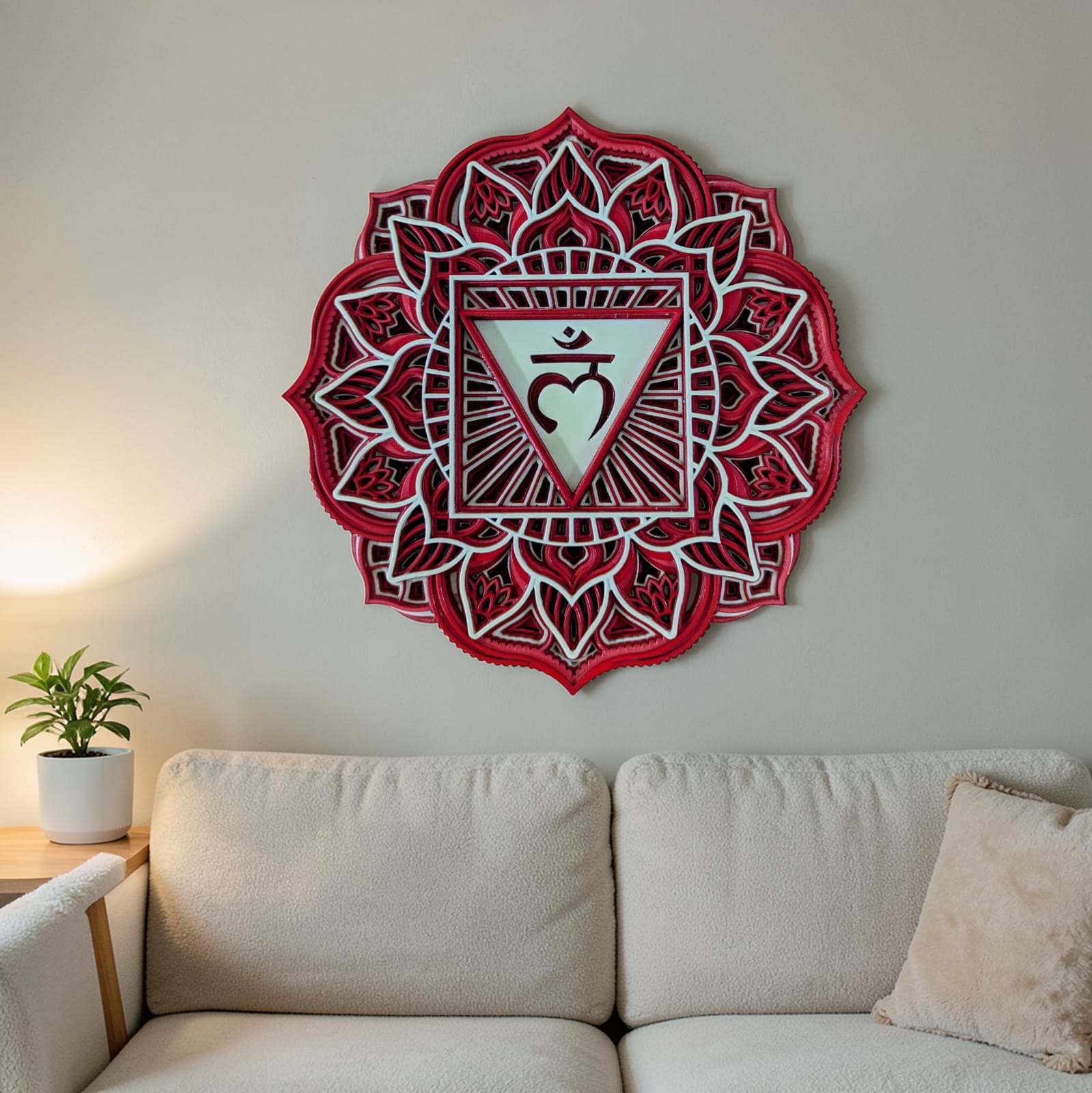 Muladhara – Handcrafted Wooden Mandala Wall Art