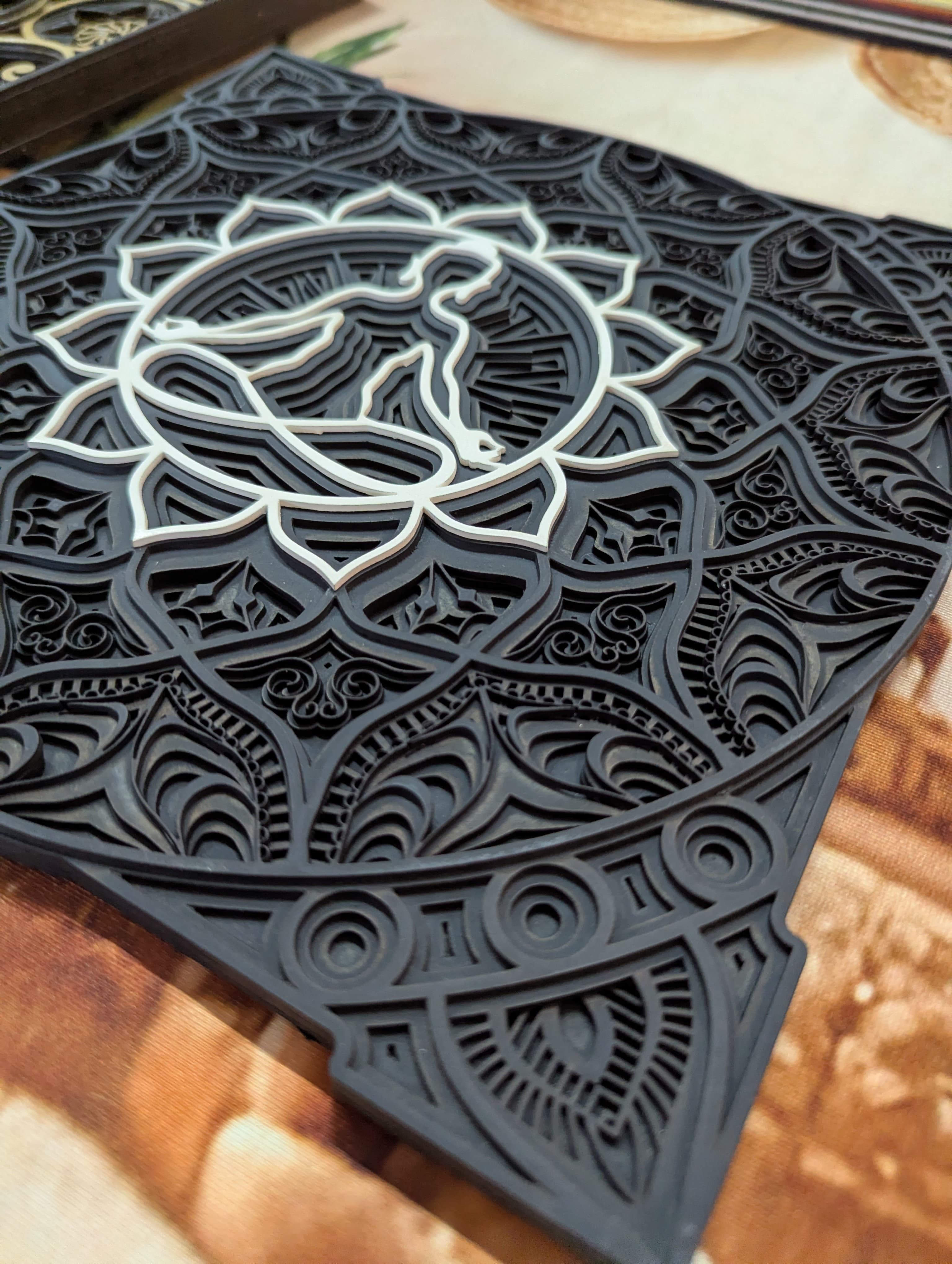 Zen Aura – Meditative Wooden Mandala Wall Art