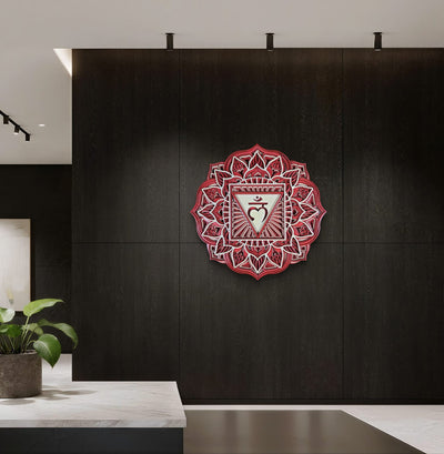 Muladhara – Handcrafted Wooden Mandala Wall Art