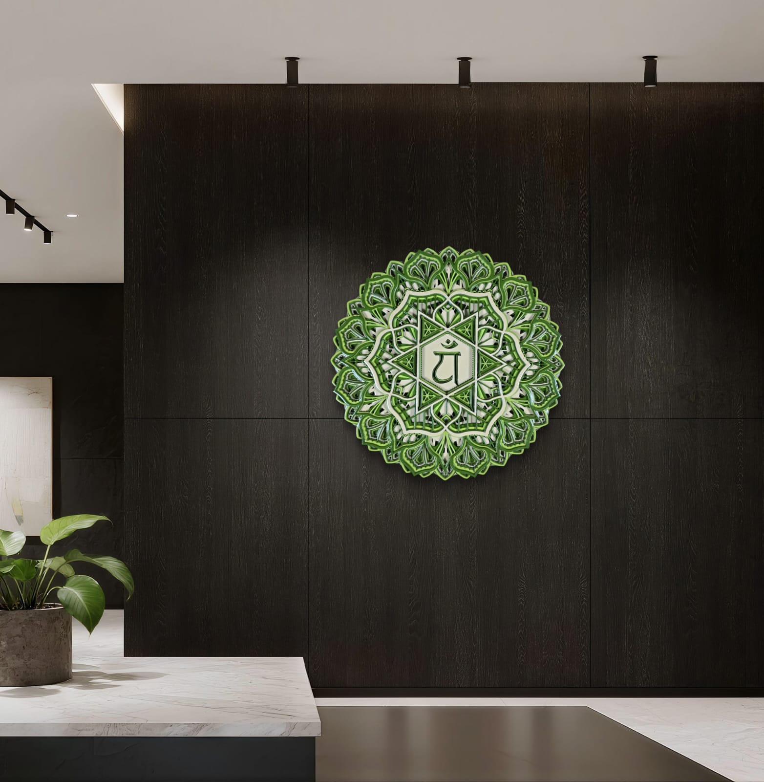 Heart Chakra (Anahata) Mandala Wall Decor