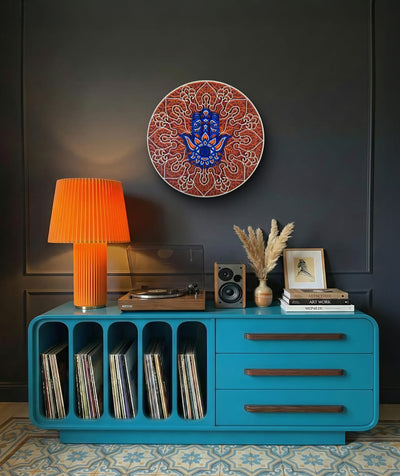 Hamsa Mandala Wall Art – Symbol of Protection & Positive Energy