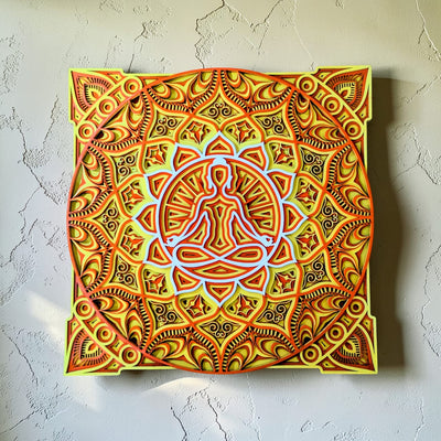 Solar Zen Mandala Wall Art