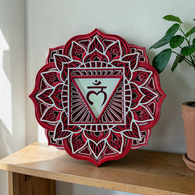 Muladhara – Handcrafted Wooden Mandala Wall Art