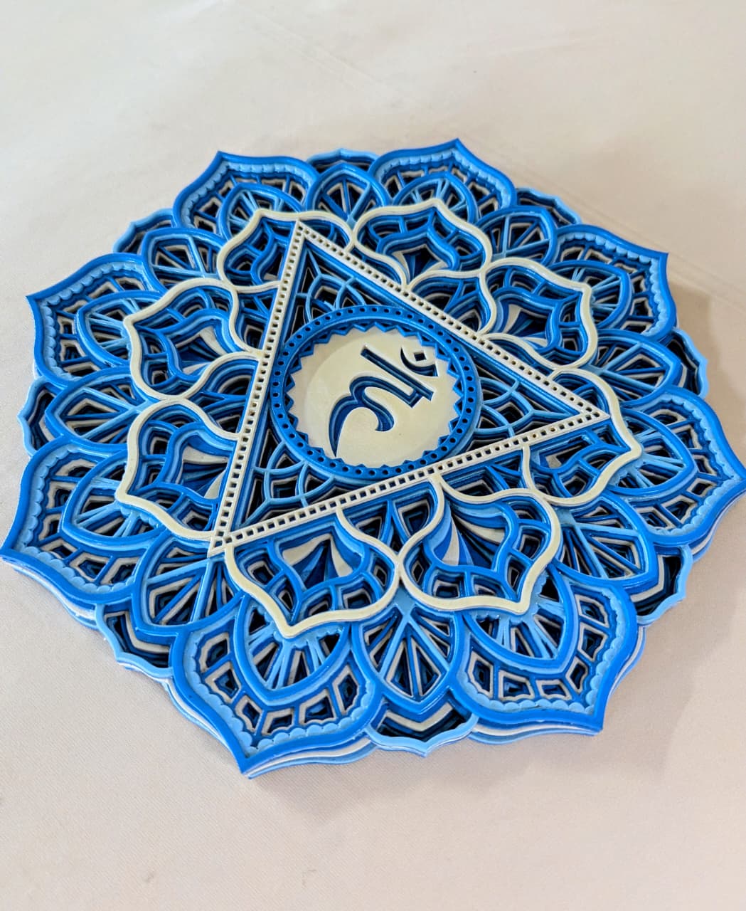 Blue Chakra Mandala Wall Decor (Vishuddha)