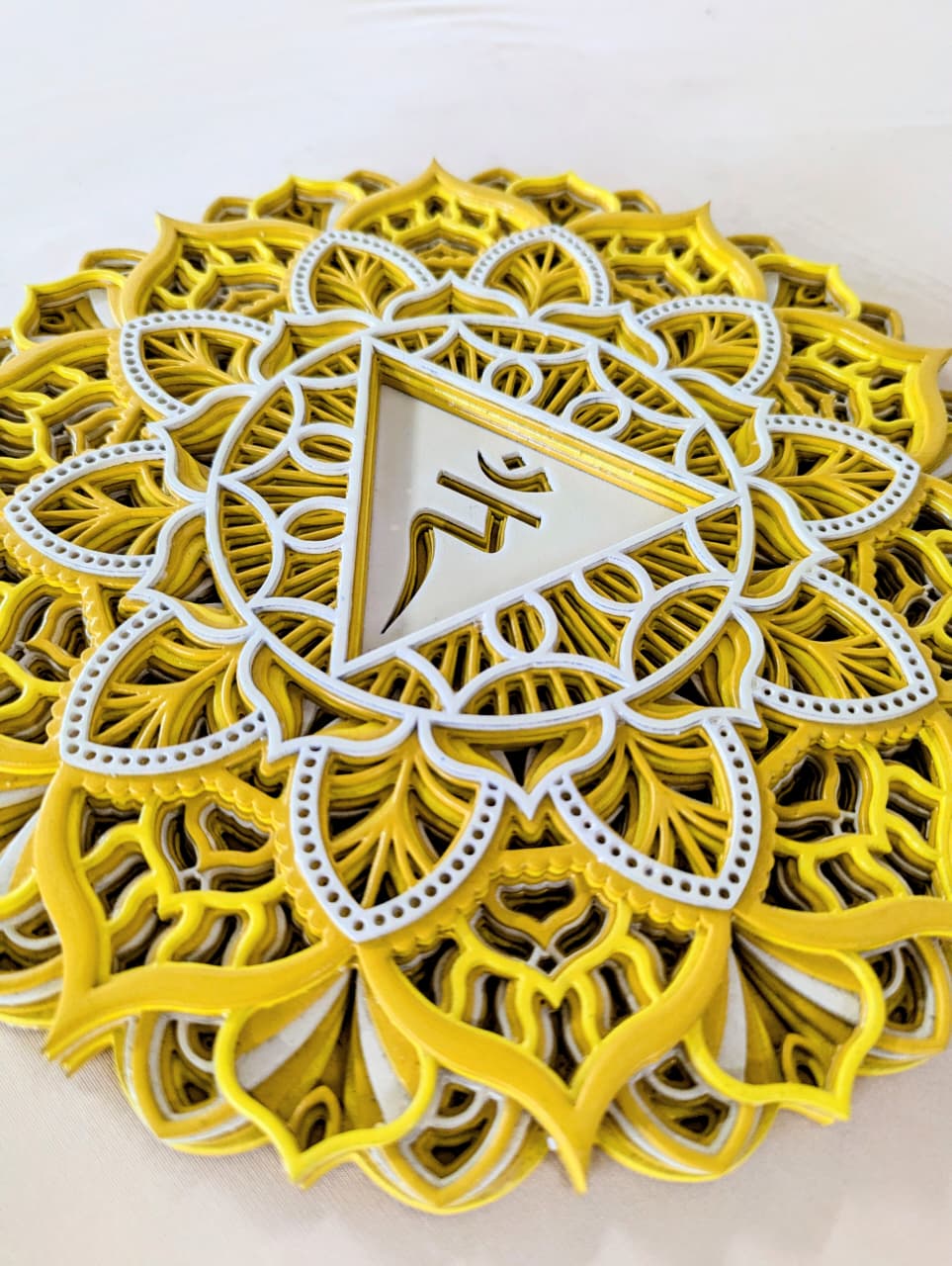 Golden Chakra Mandala Wall Decor (Manipura)