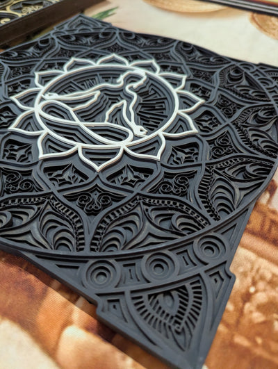 Zen Aura – Meditative Wooden Mandala Wall Art