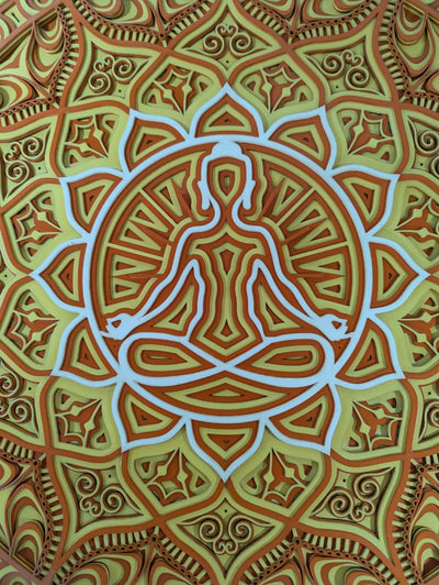 Solar Zen Mandala Wall Art