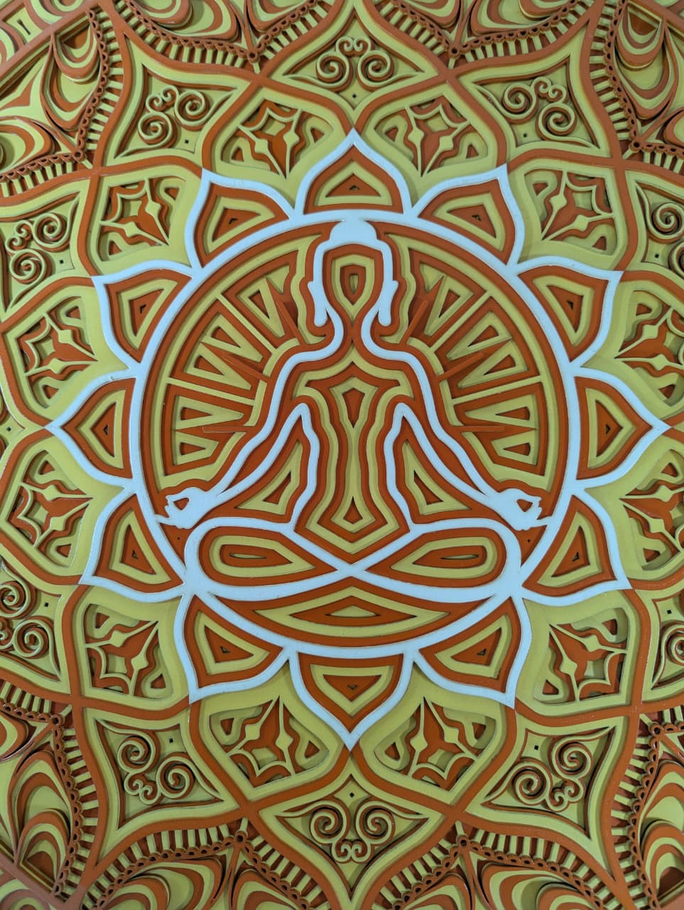 Solar Zen Mandala Wall Art