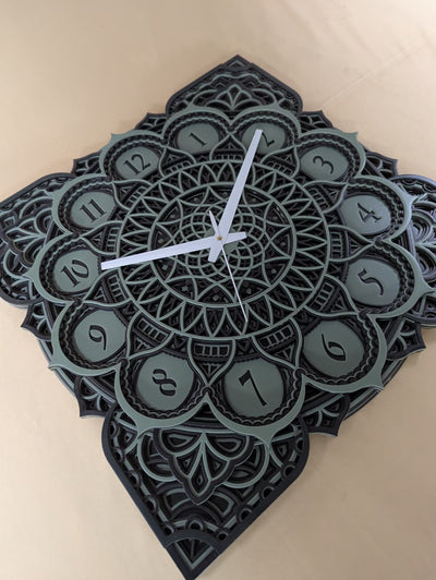 Ivory Arabesque Wall Clock