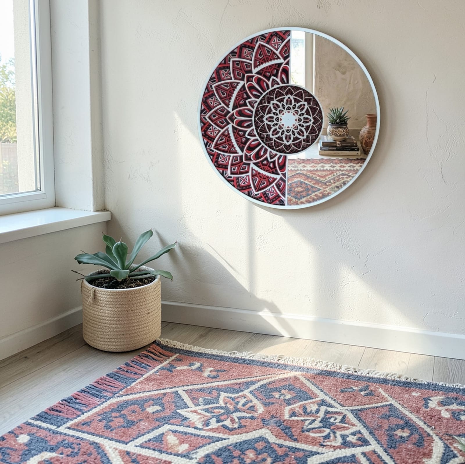 Crimson Eclipse Designer Mirror