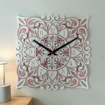 Rosé Elegance Wall Clock